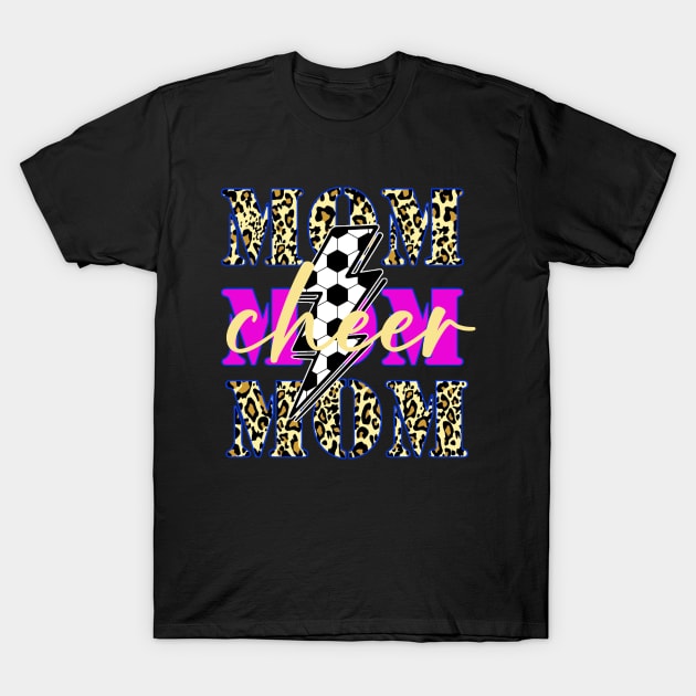 Go Football Lightning Bolt,Game Day Vibes, Cheer Mom T-Shirt by MManoban